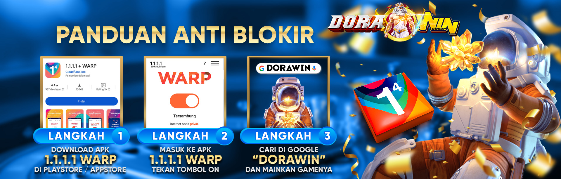 Dorawin Aplikasi Warp Anti Nawala